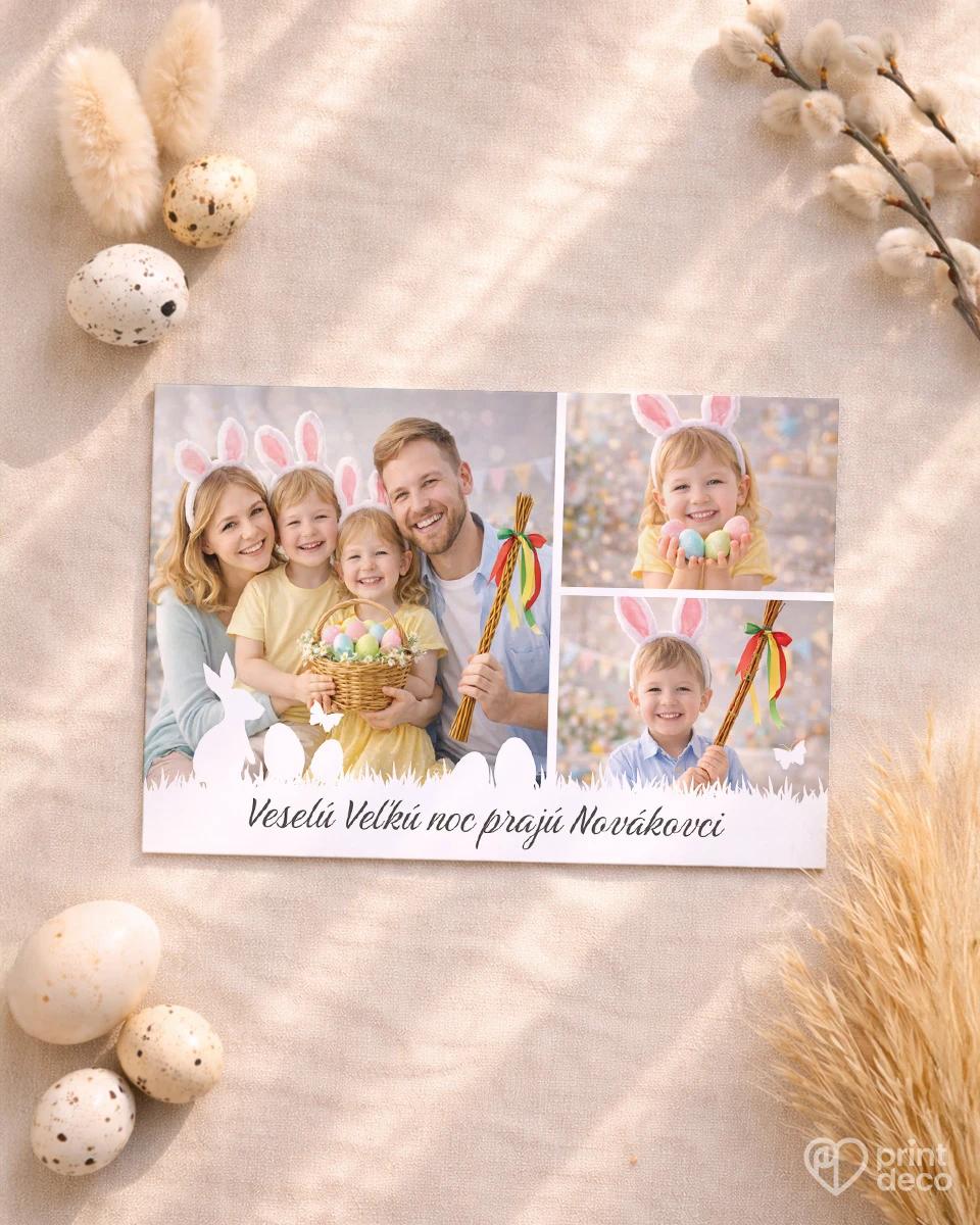 Veľkonočná pohľadnica s vlastnými fotkami 07 1/2