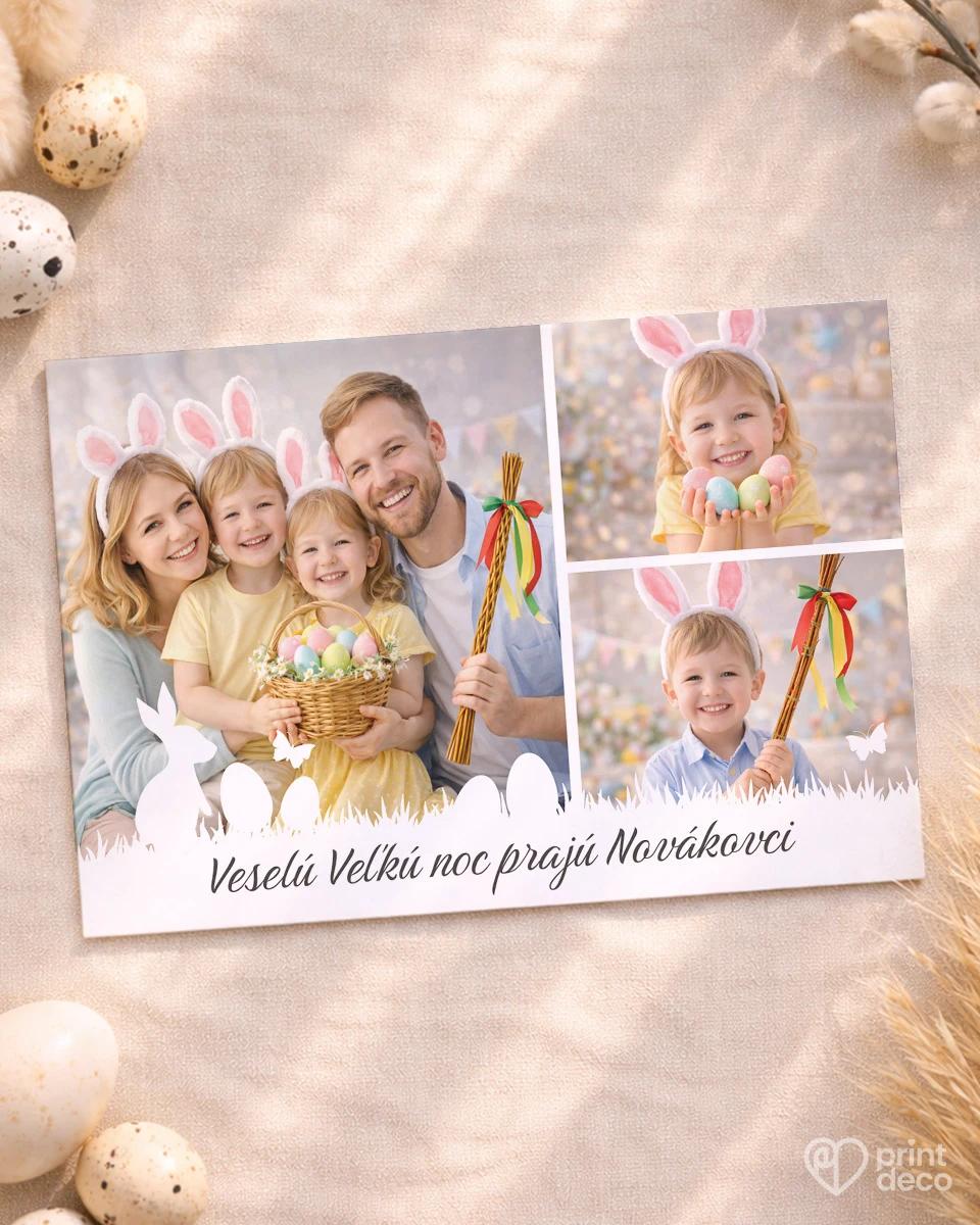 Veľkonočná pohľadnica s vlastnými fotkami 07 0/2