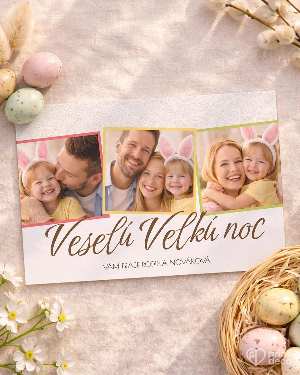 Veľkonočná pohľadnica s vlastnými fotkami 13 0/2