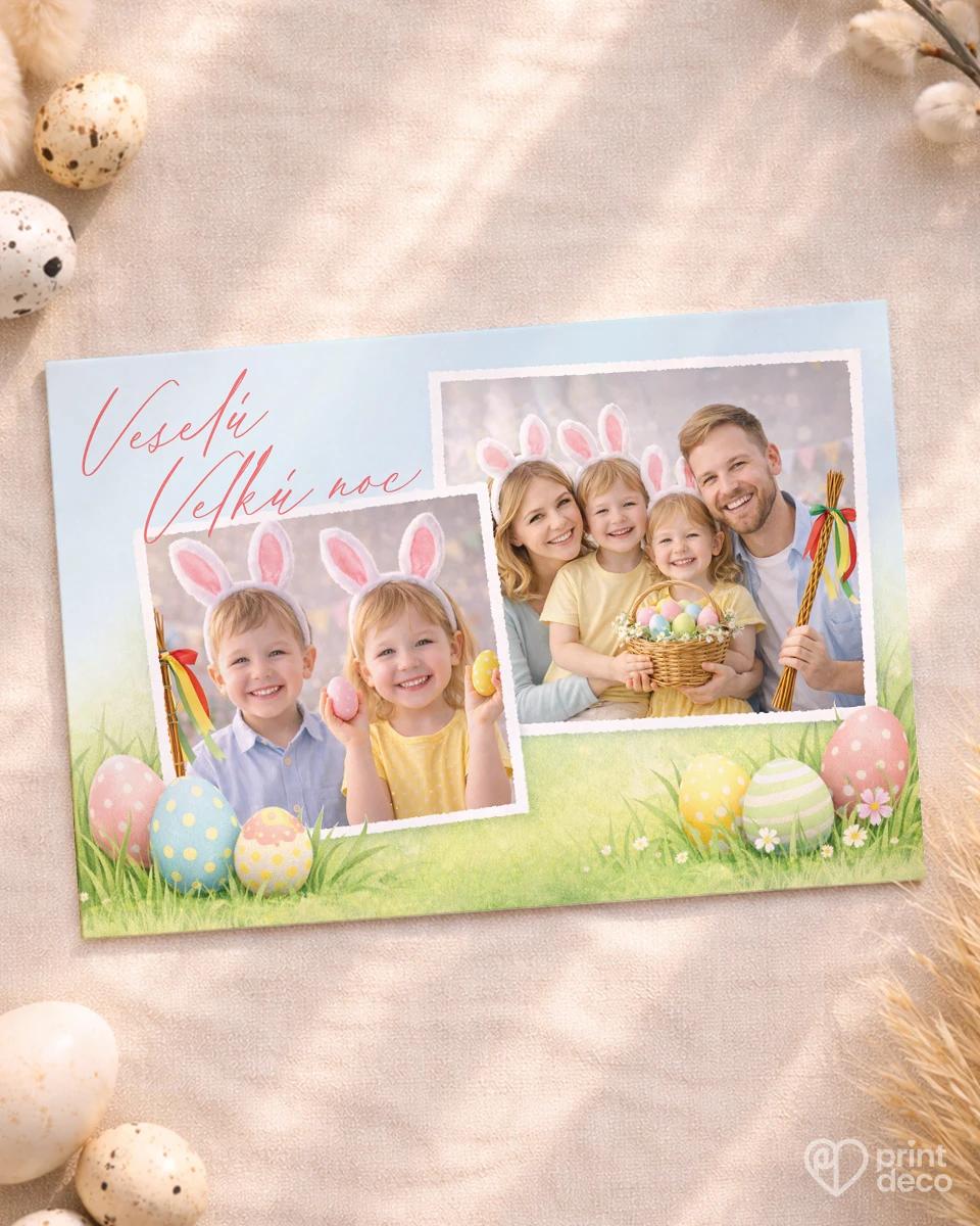 Veľkonočná pohľadnica s vlastnými fotkami 16
