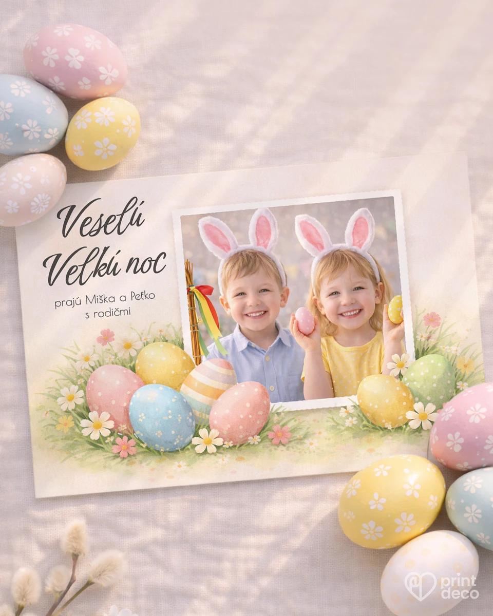 Veľkonočná pohľadnica s vlastnou fotkou 17