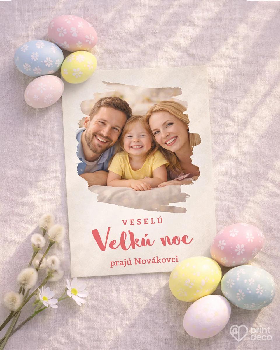 Veľkonočná pohľadnica s vlastnou fotkou 19 1/2