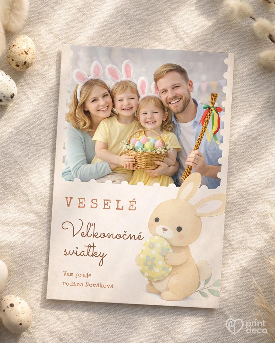 Veľkonočná pohľadnica s vlastnou fotkou 20