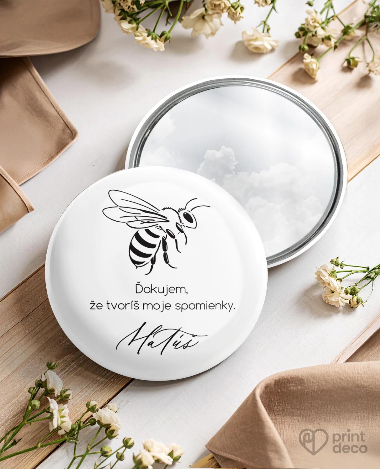 Pamätné kruhové zrkadielka z oslavy pre včelára 10