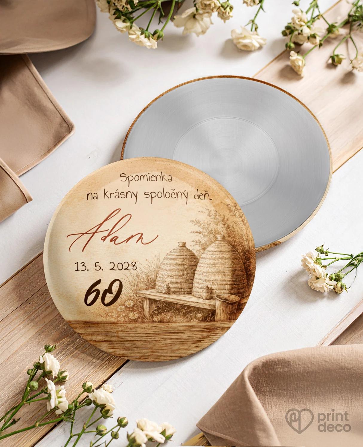 Pamätné kruhové magnetky z oslavy pre včelára 15