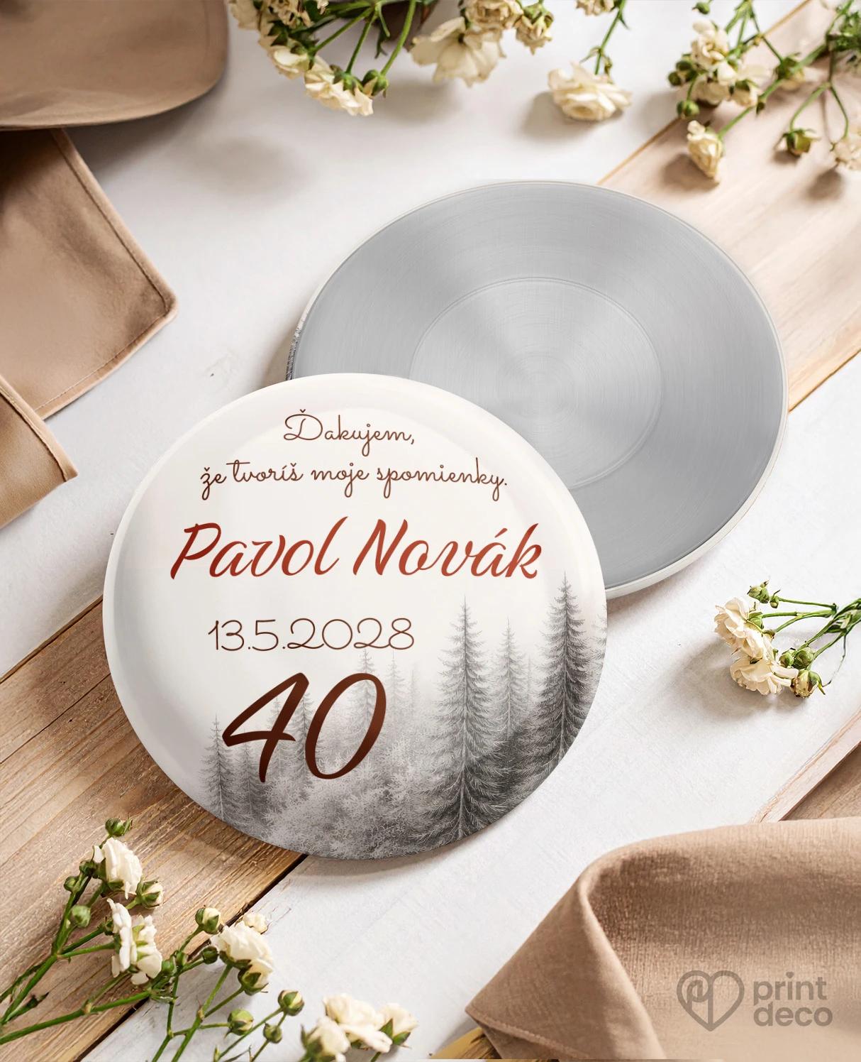 Pamätné kruhové magnetky z oslavy pre včelára 21