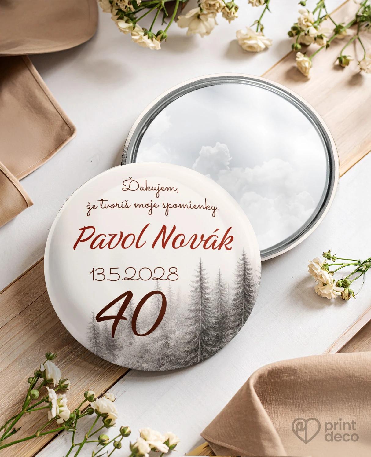 Pamätné kruhové zrkadielka z oslavy pre včelára 21