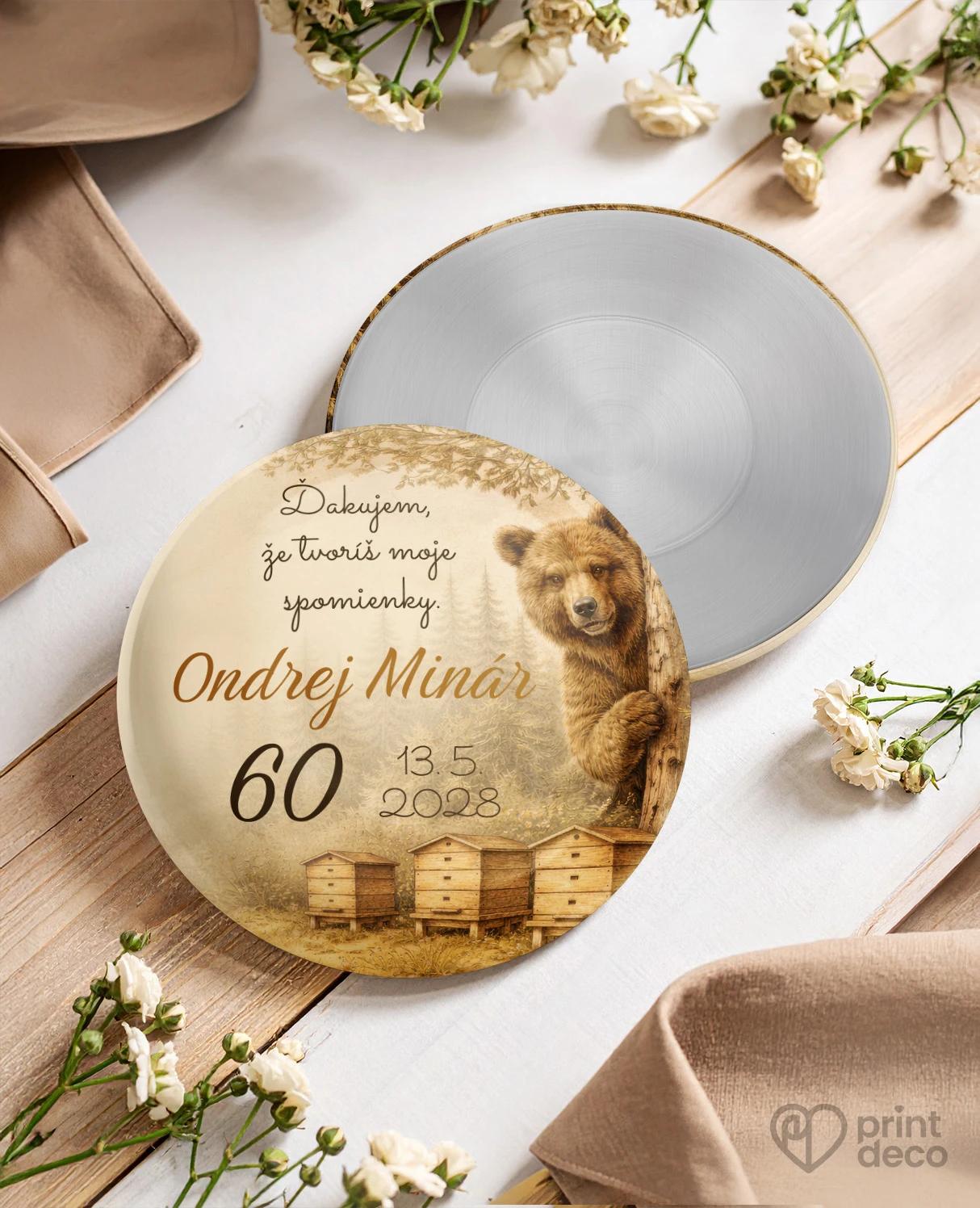 Pamätné kruhové magnetky z oslavy pre včelára 23
