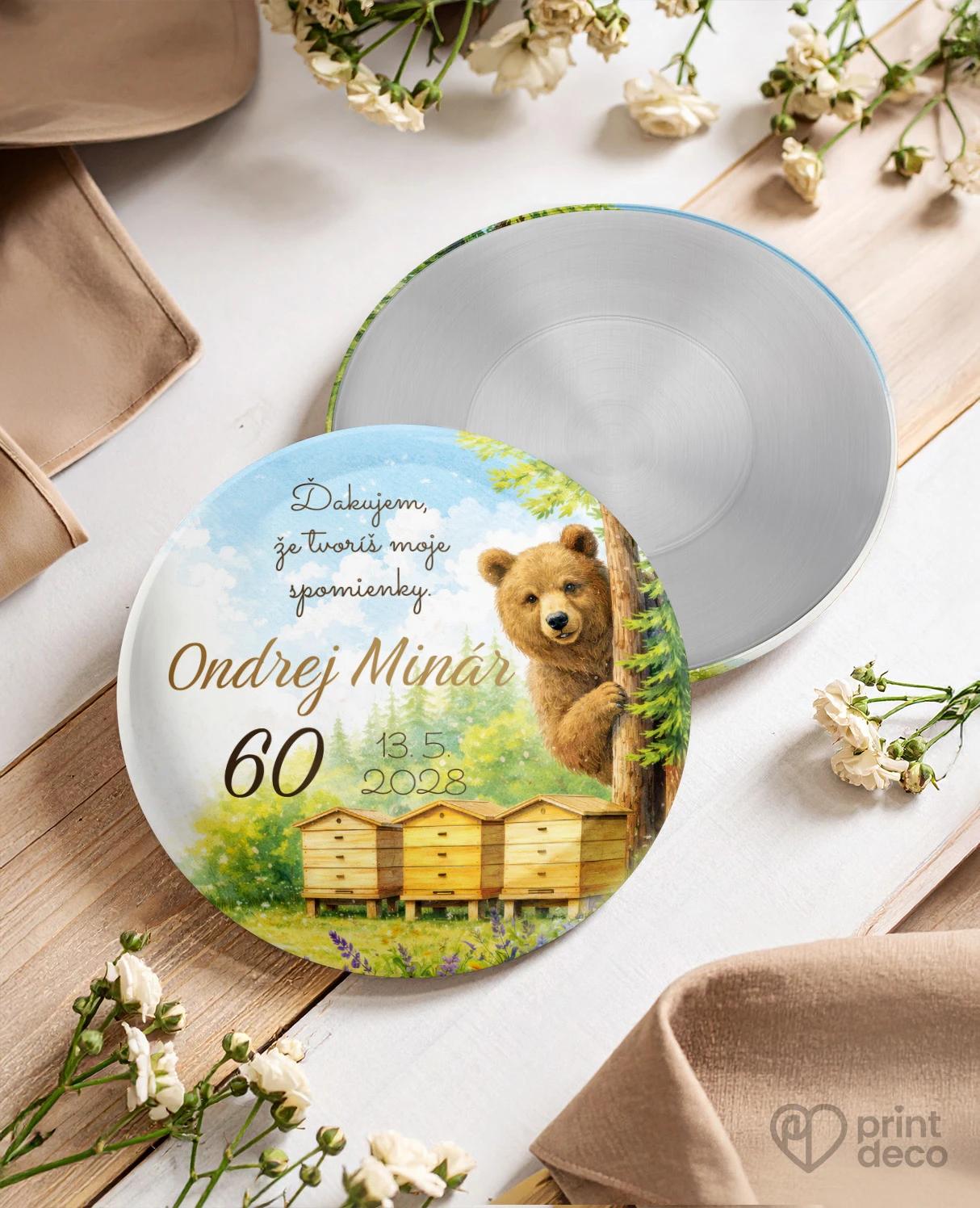 Pamätné kruhové magnetky z oslavy pre včelára 24