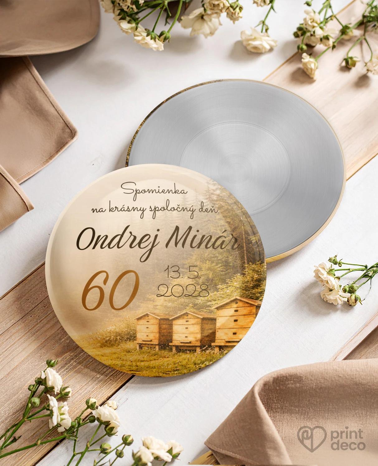 Pamätné kruhové magnetky z oslavy pre včelára 27