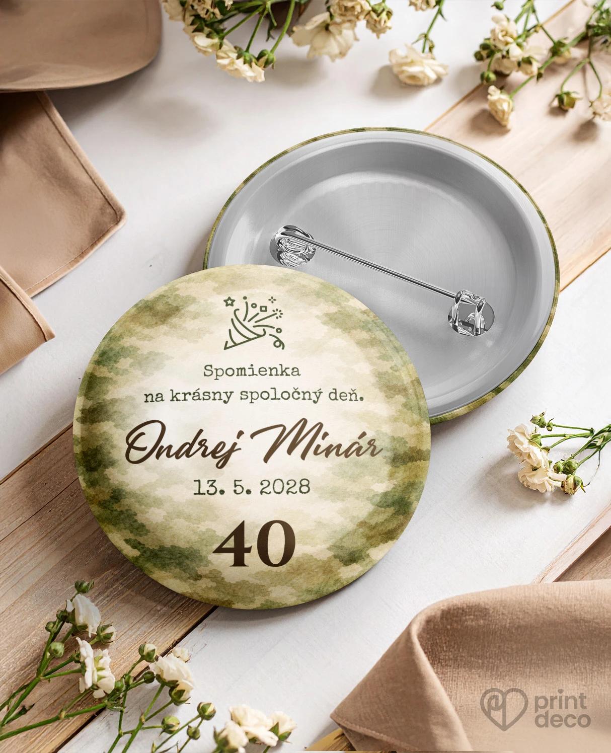 Pamätné kruhové odznaky z oslavy pre vojaka 02