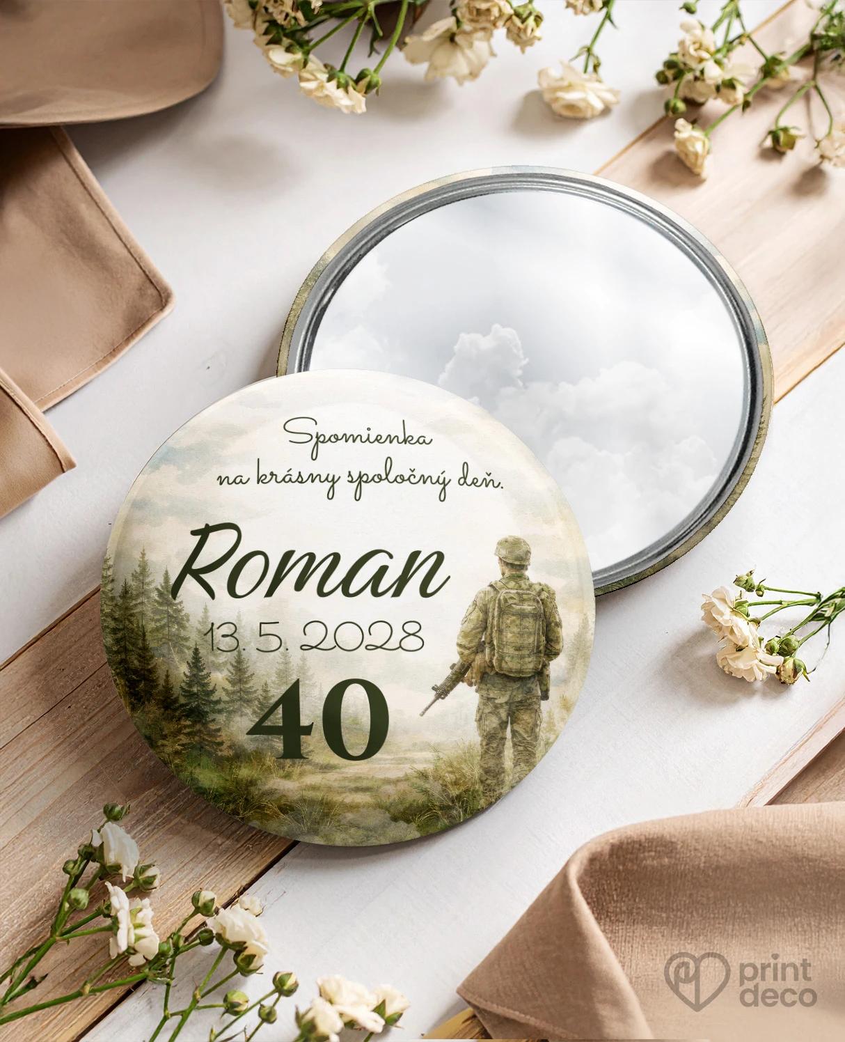 Pamätné kruhové zrkadielka z oslavy pre vojaka 03