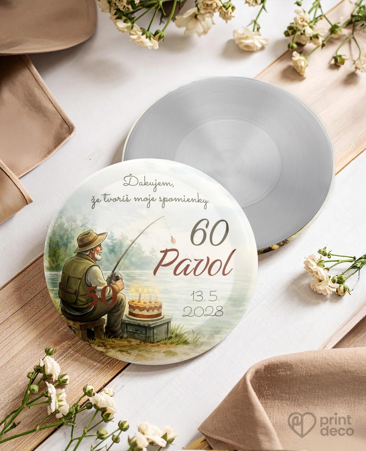 Pamätné kruhové magnetky z oslavy Rybár 06