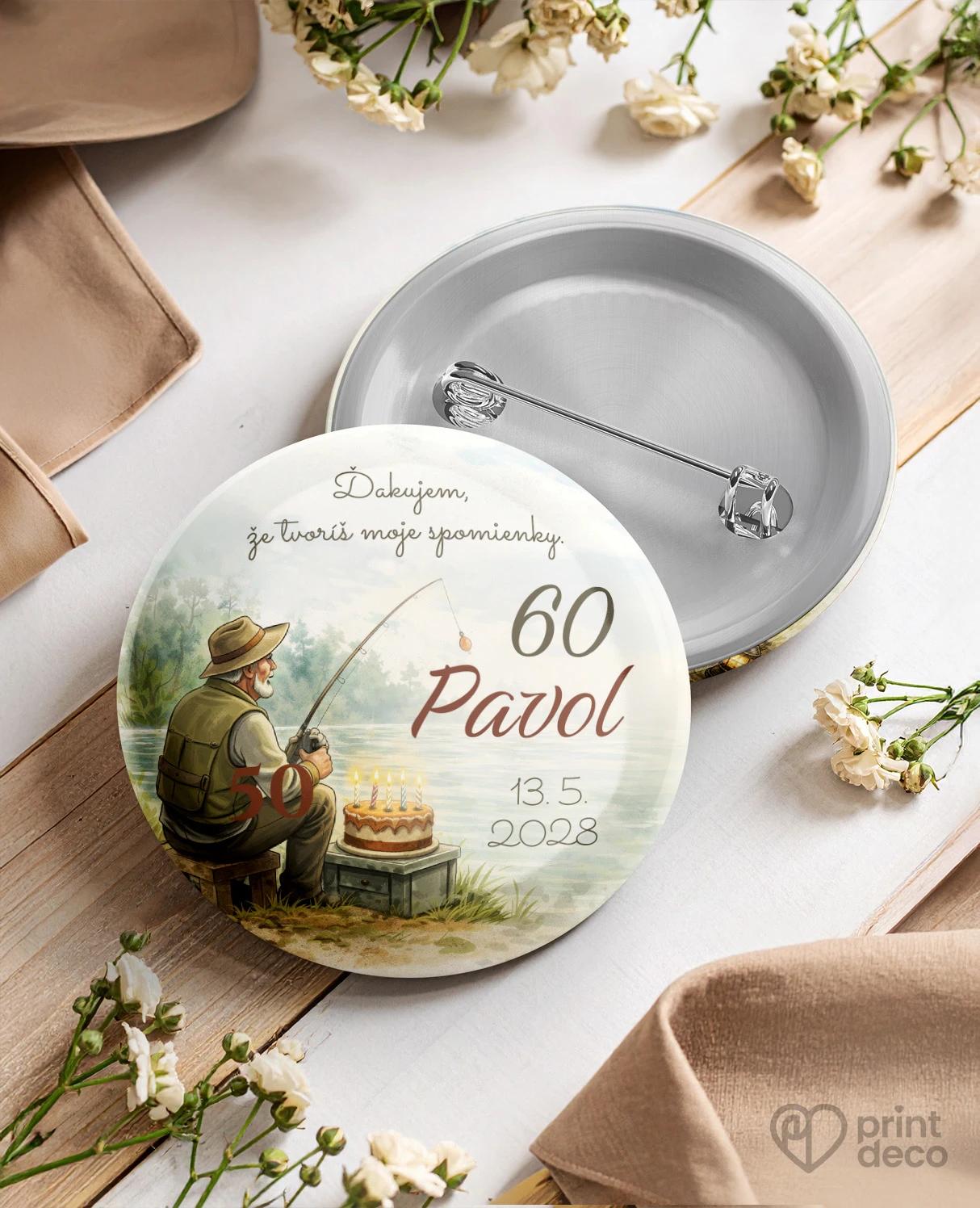 Pamätné kruhové odznaky z oslavy Rybár 06