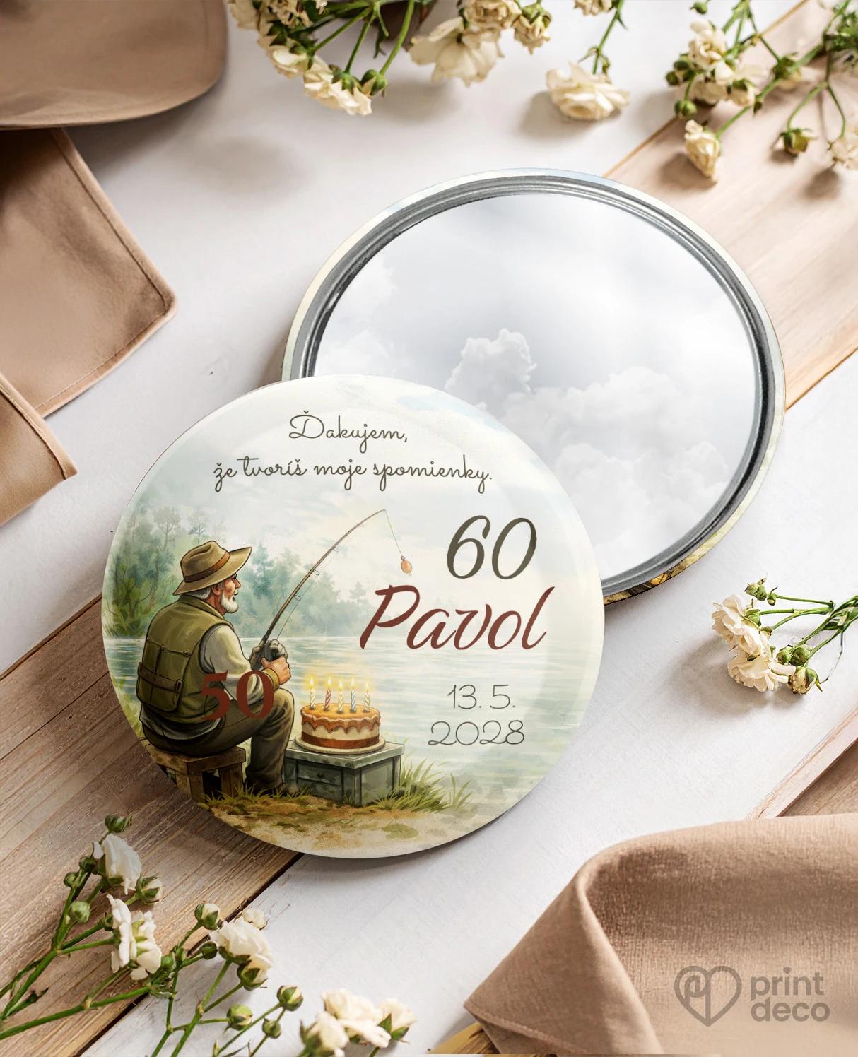 Pamätné kruhové zrkadielka z oslavy Rybár 06