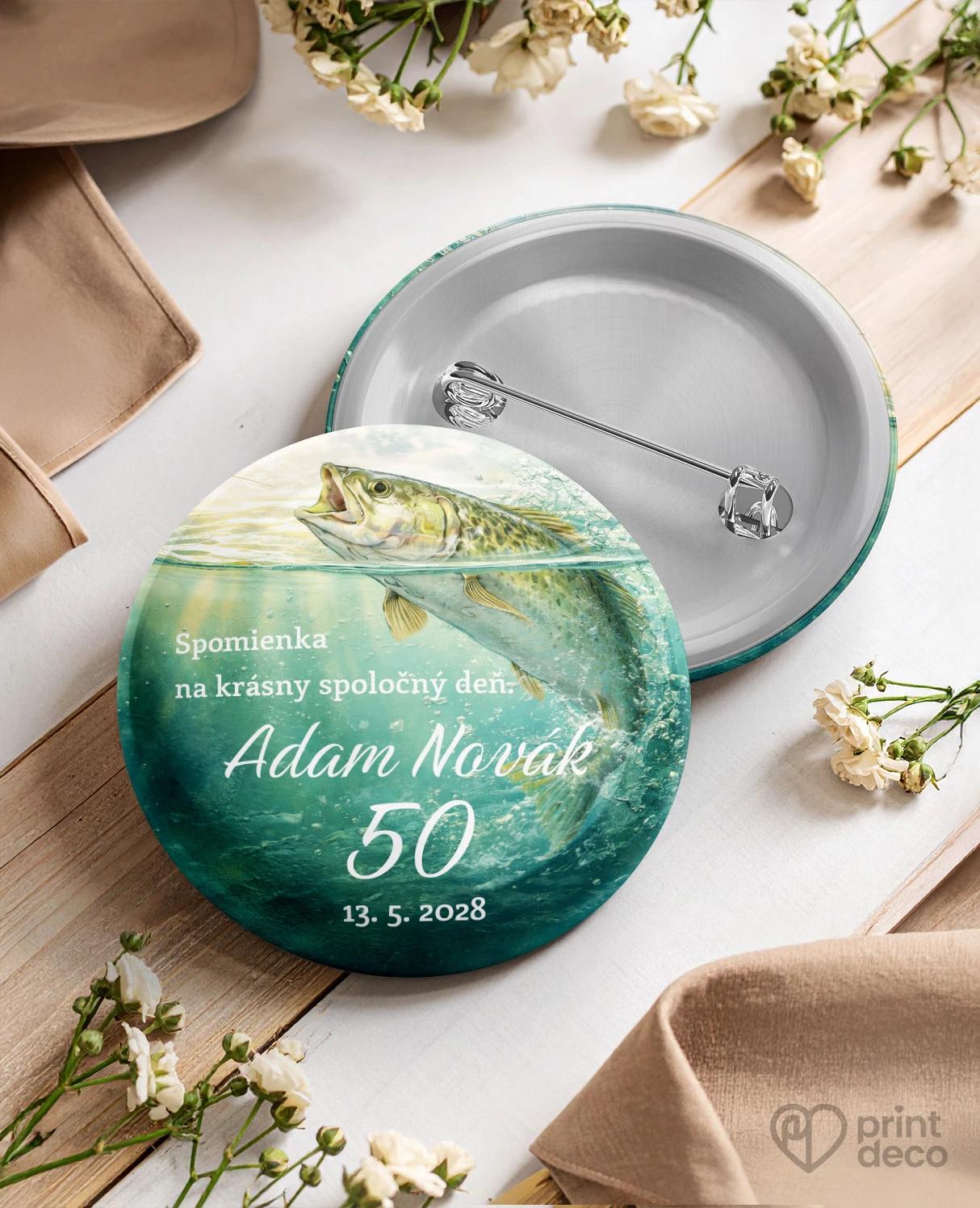 Pamätné kruhové odznaky z oslavy Rybár 07