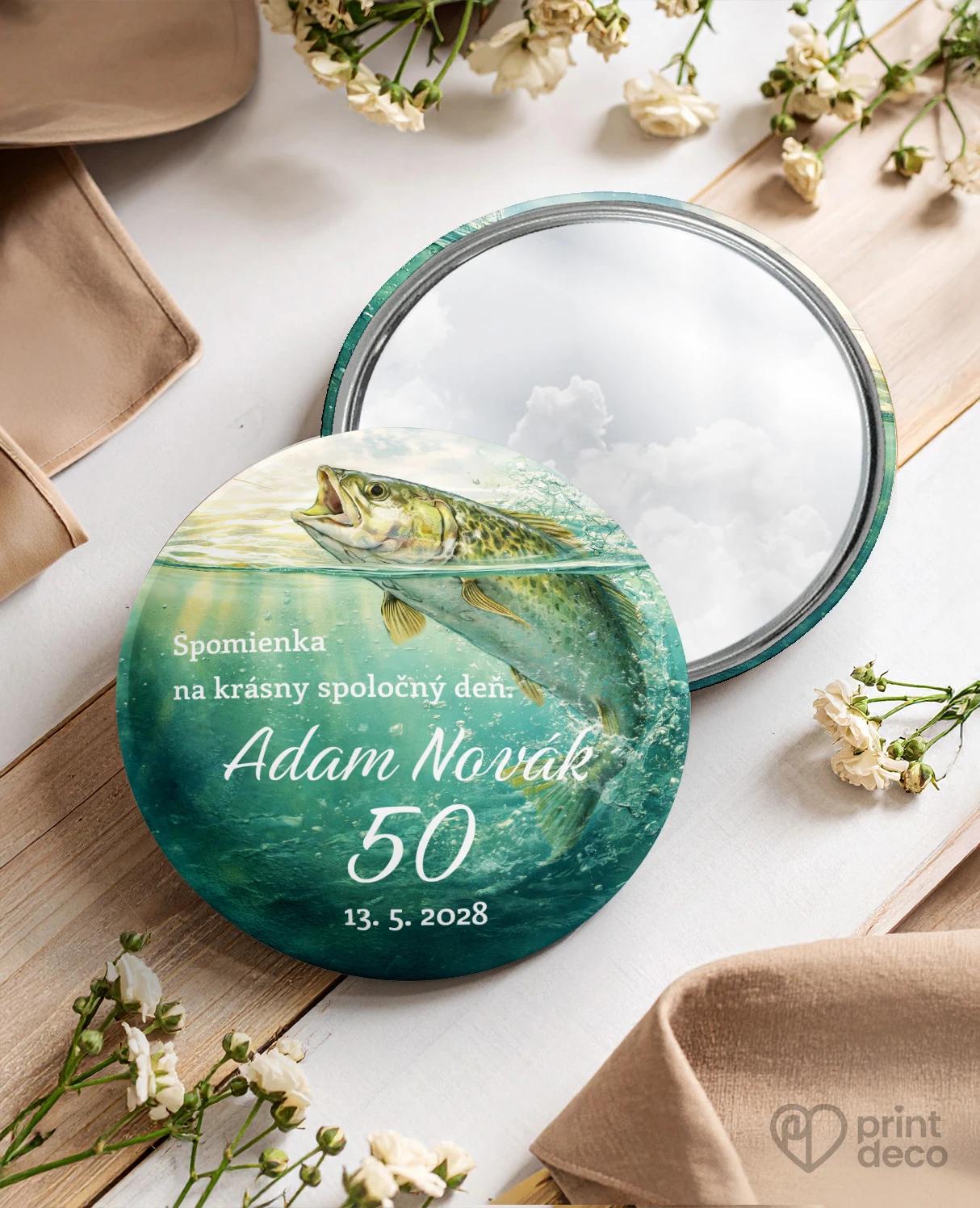 Pamätné kruhové zrkadielka z oslavy Rybár 07