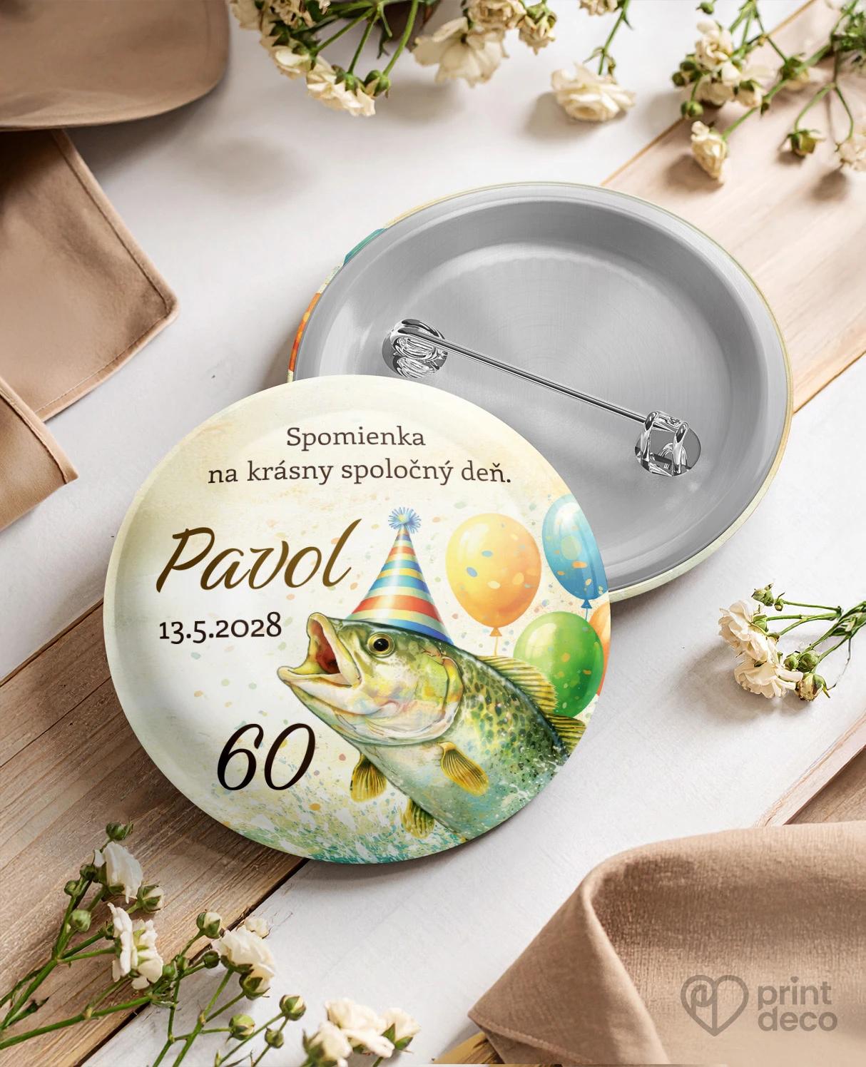 Pamätné kruhové odznaky z oslavy Rybár 08