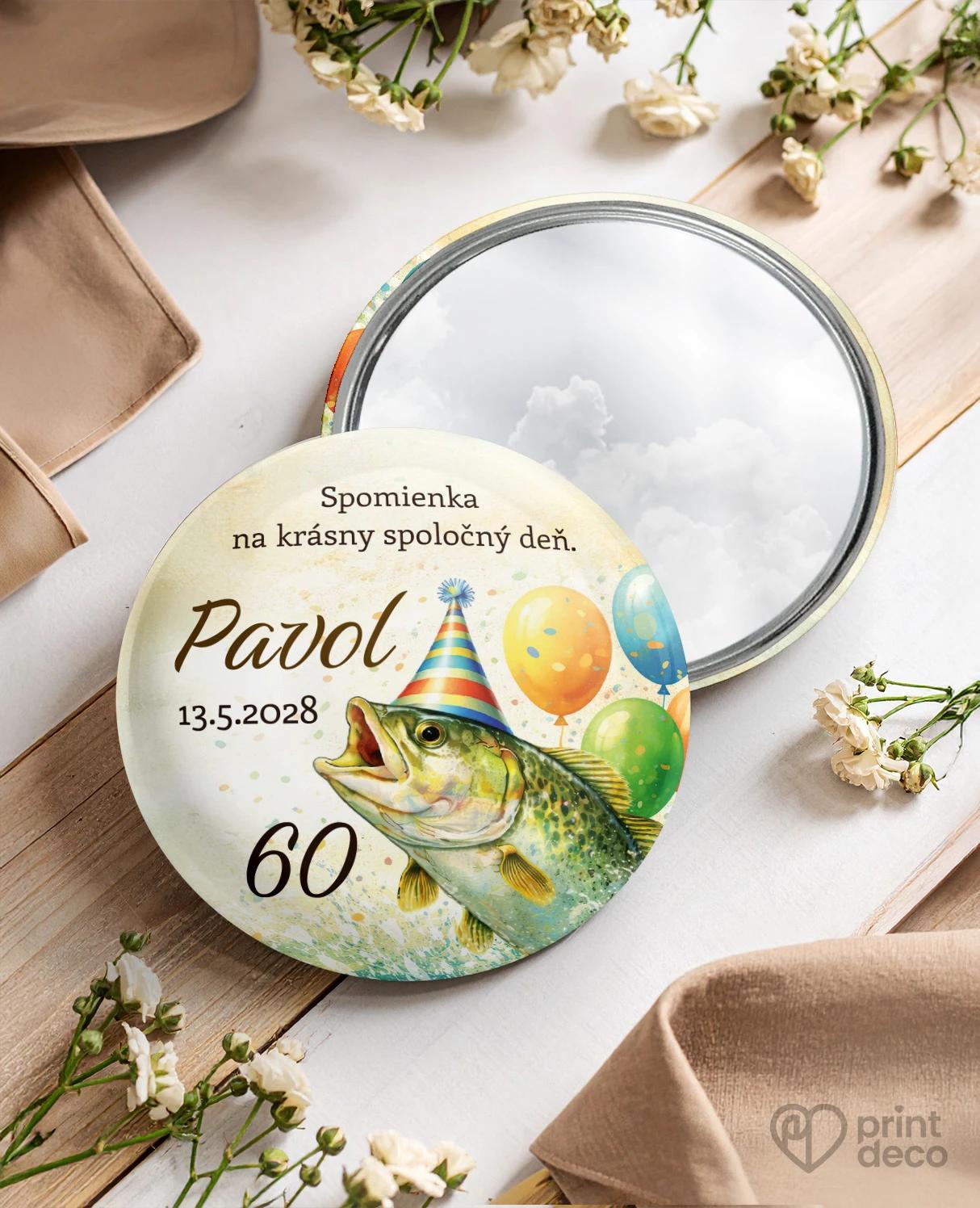 Pamätné kruhové zrkadielka z oslavy Rybár 08