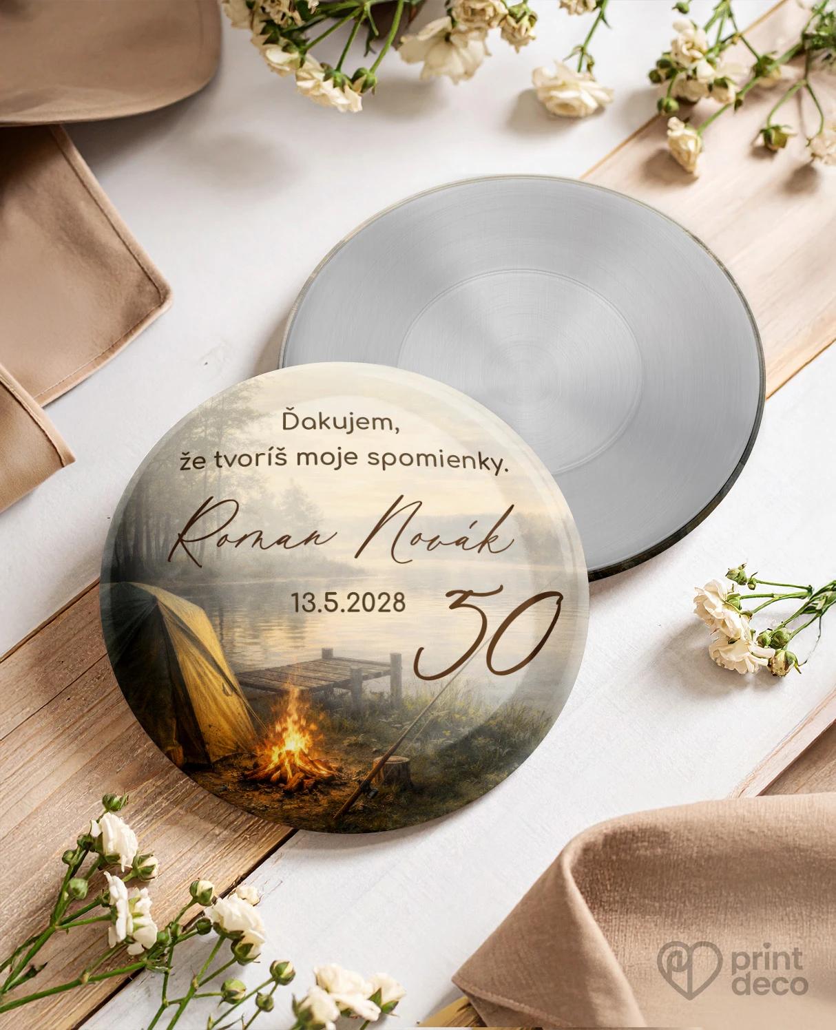 Pamätné kruhové magnetky z oslavy Rybár 09