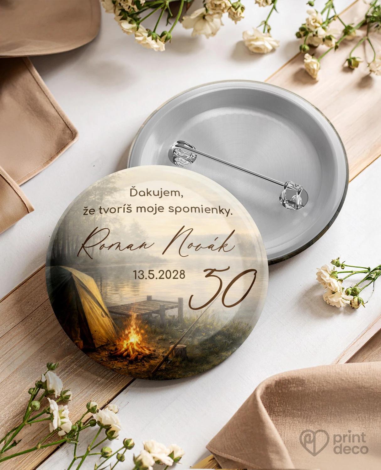 Pamätné kruhové odznaky z oslavy Rybár 09