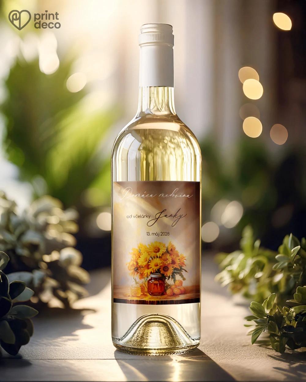 Jubilelejné etikety na fľaše pre včelára 04 1/2