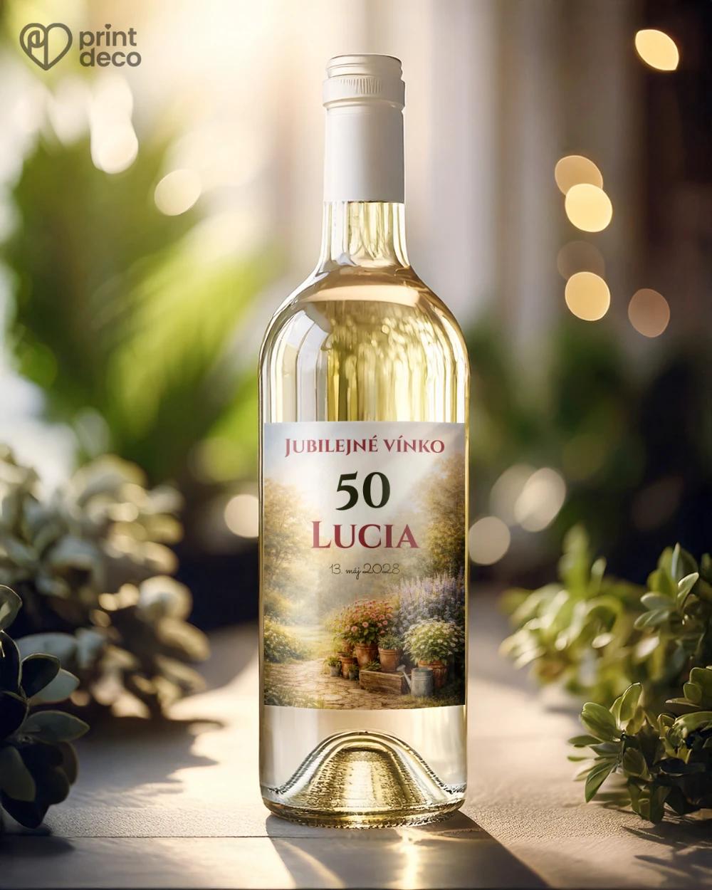 Jubilelejné etikety na fľaše pre záhradkára 01 1/2