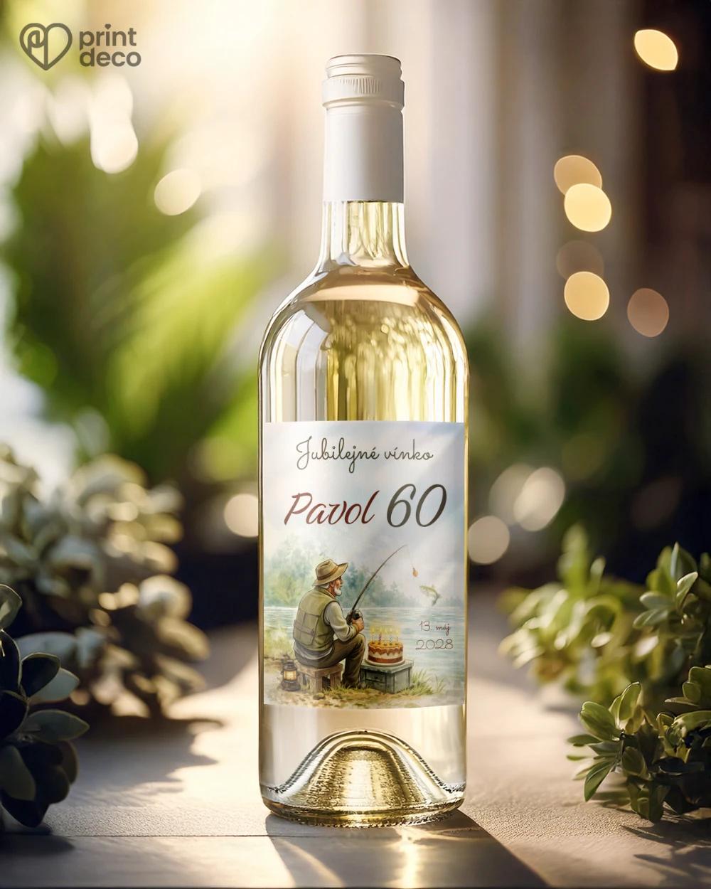 Jubilelejné etikety na fľaše Rybár 06 1/2