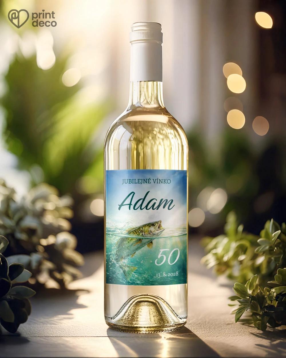 Jubilelejné etikety na fľaše Rybár 07 1/2