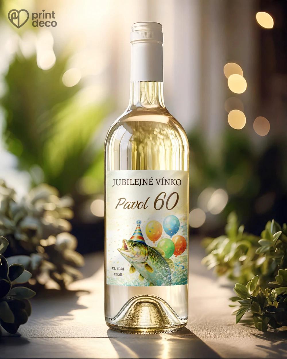 Jubilelejné etikety na fľaše Rybár 08 1/2