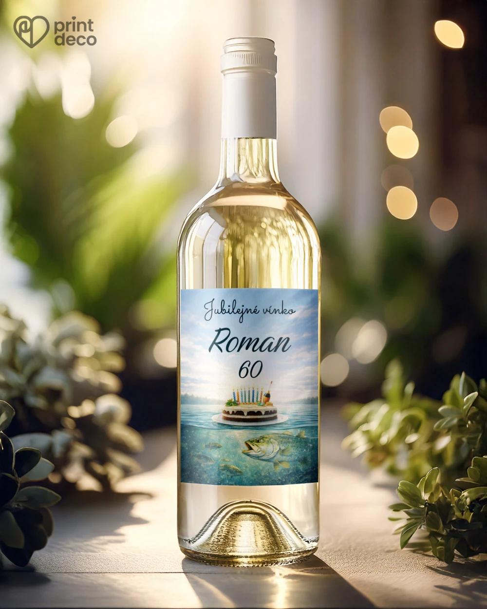 Jubilelejné etikety na fľaše Rybár 10 1/2