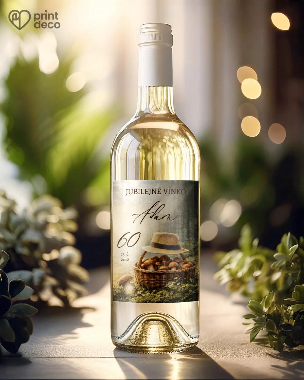 Jubilelejné etikety na fľaše pre hubára 03 1/2