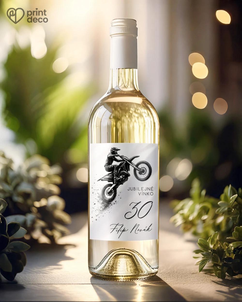 Jubilelejné etikety na fľaše pre motorkára 04 1/2
