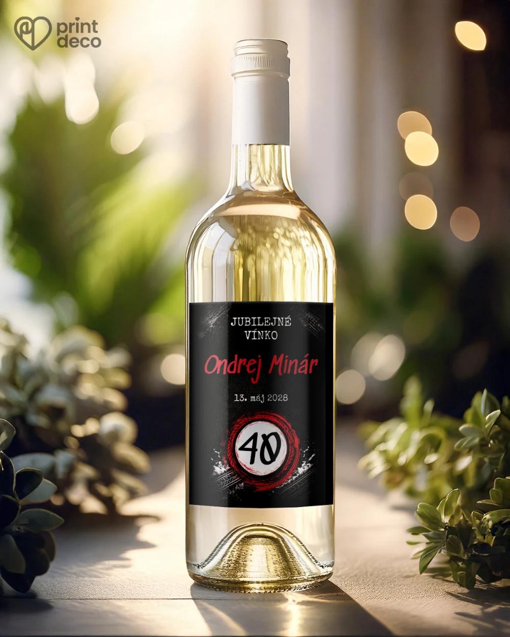 Jubilelejné etikety na fľaše pre motorkára 08 1/2