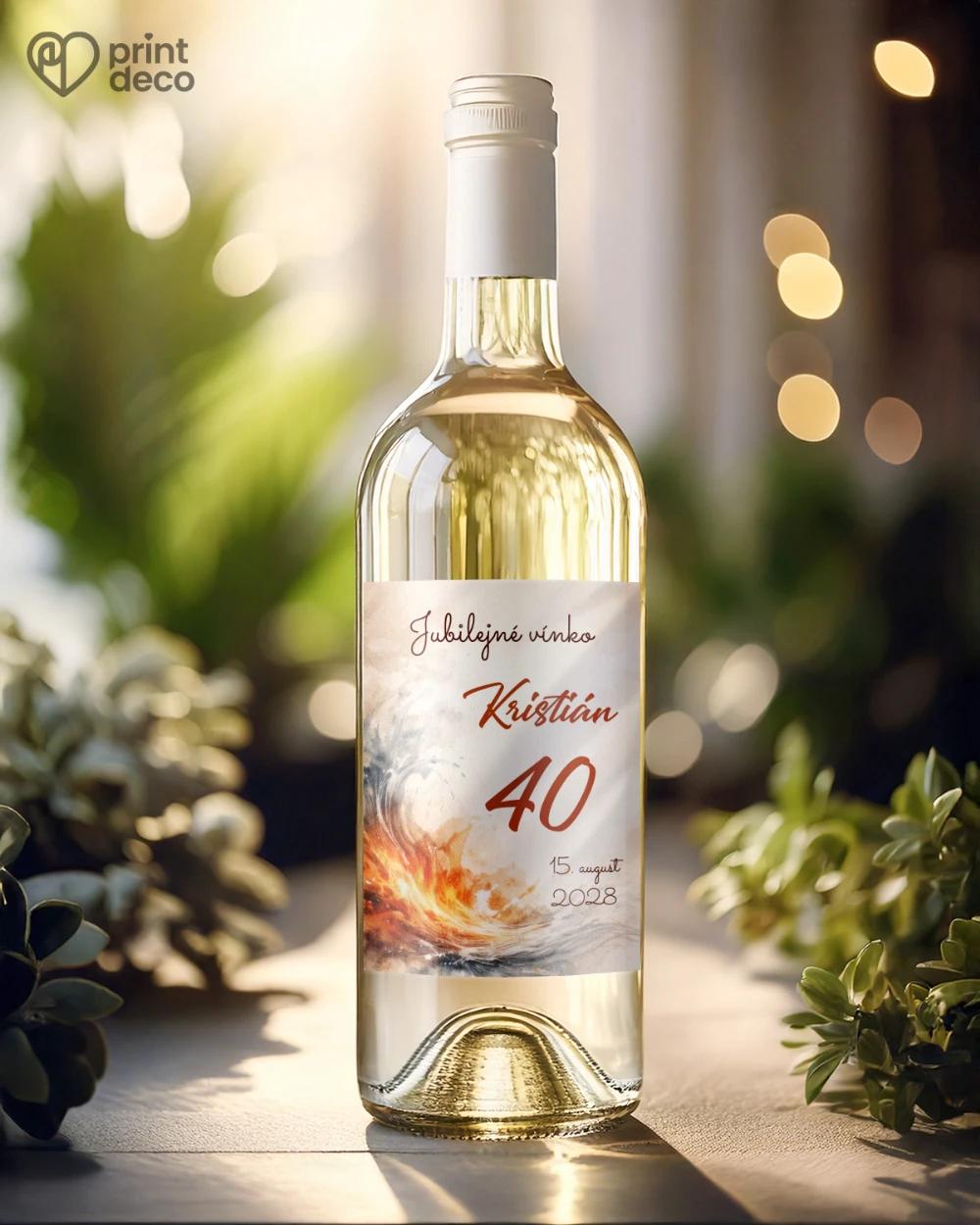 Jubilelejné etikety na fľaše pre hasiča 06 1/2