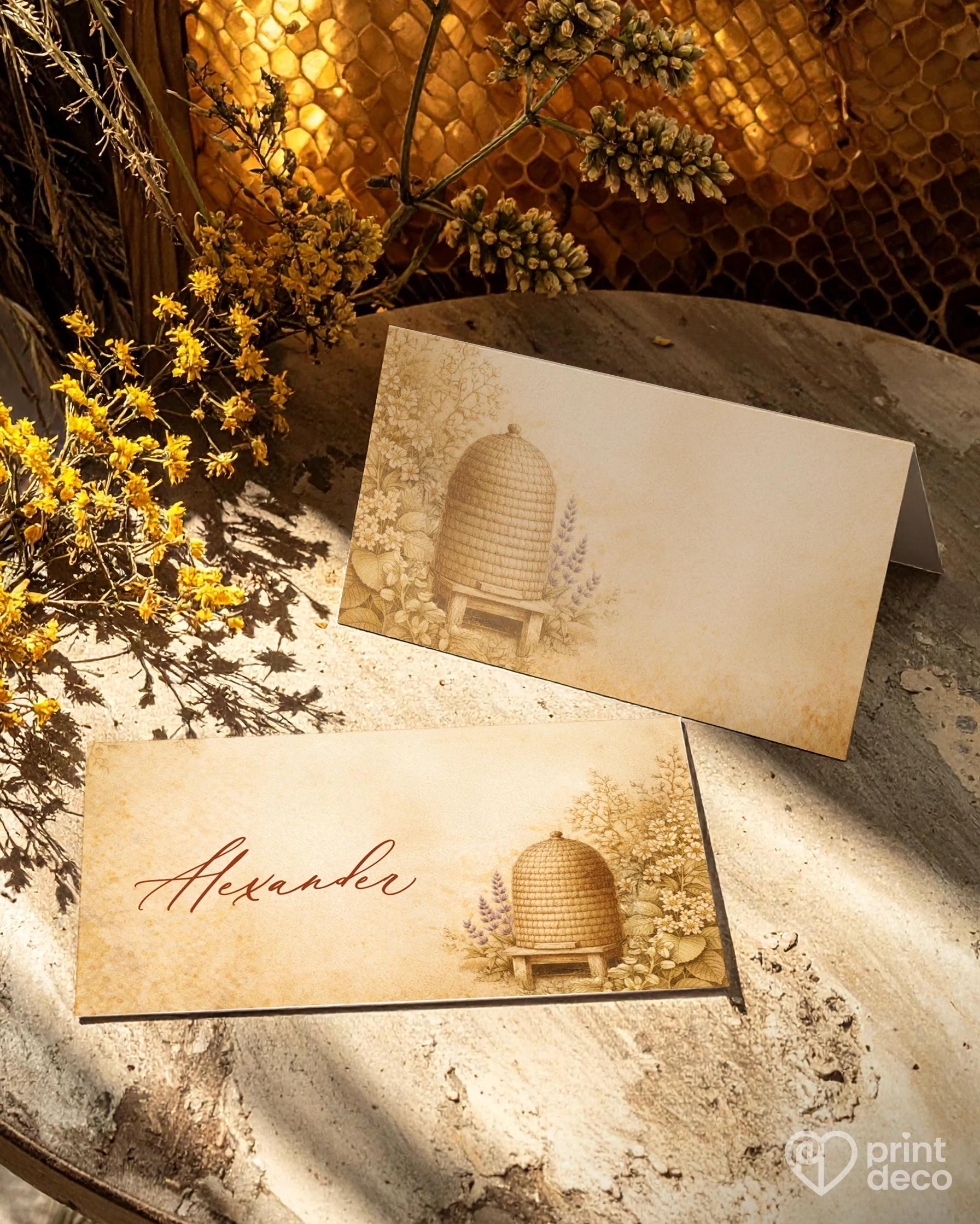 Menovky na oslavu pre včelára 18 1/2