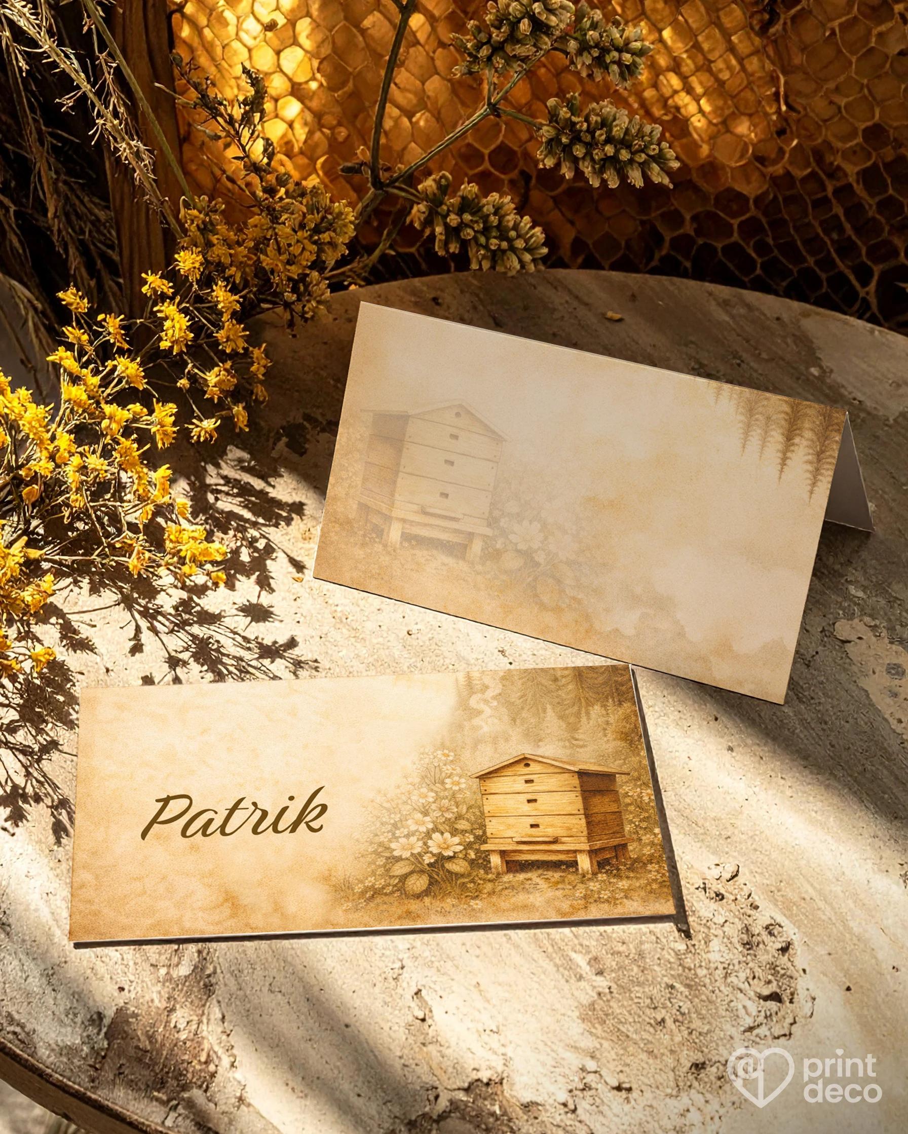 Menovky na oslavu pre včelára 22 1/2