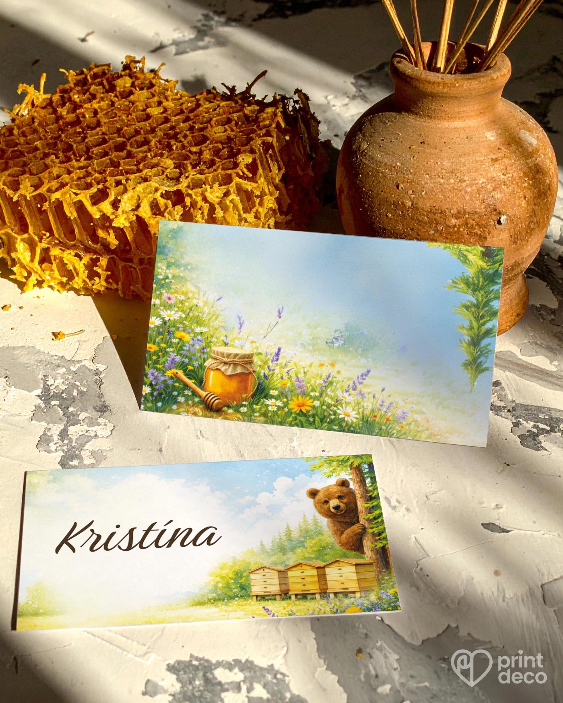 Menovky na oslavu pre včelára 24 1/2