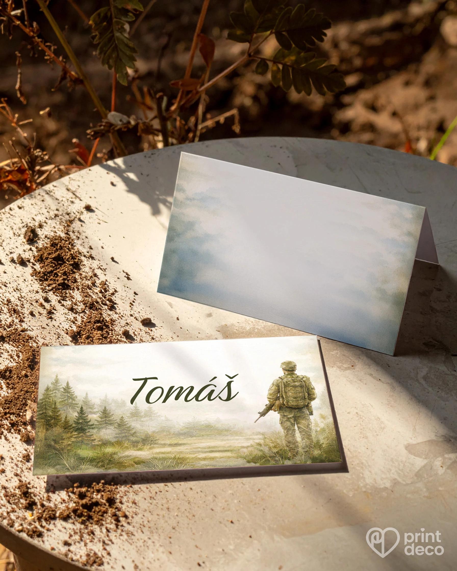 Menovky na oslavu pre vojaka 02 1/2