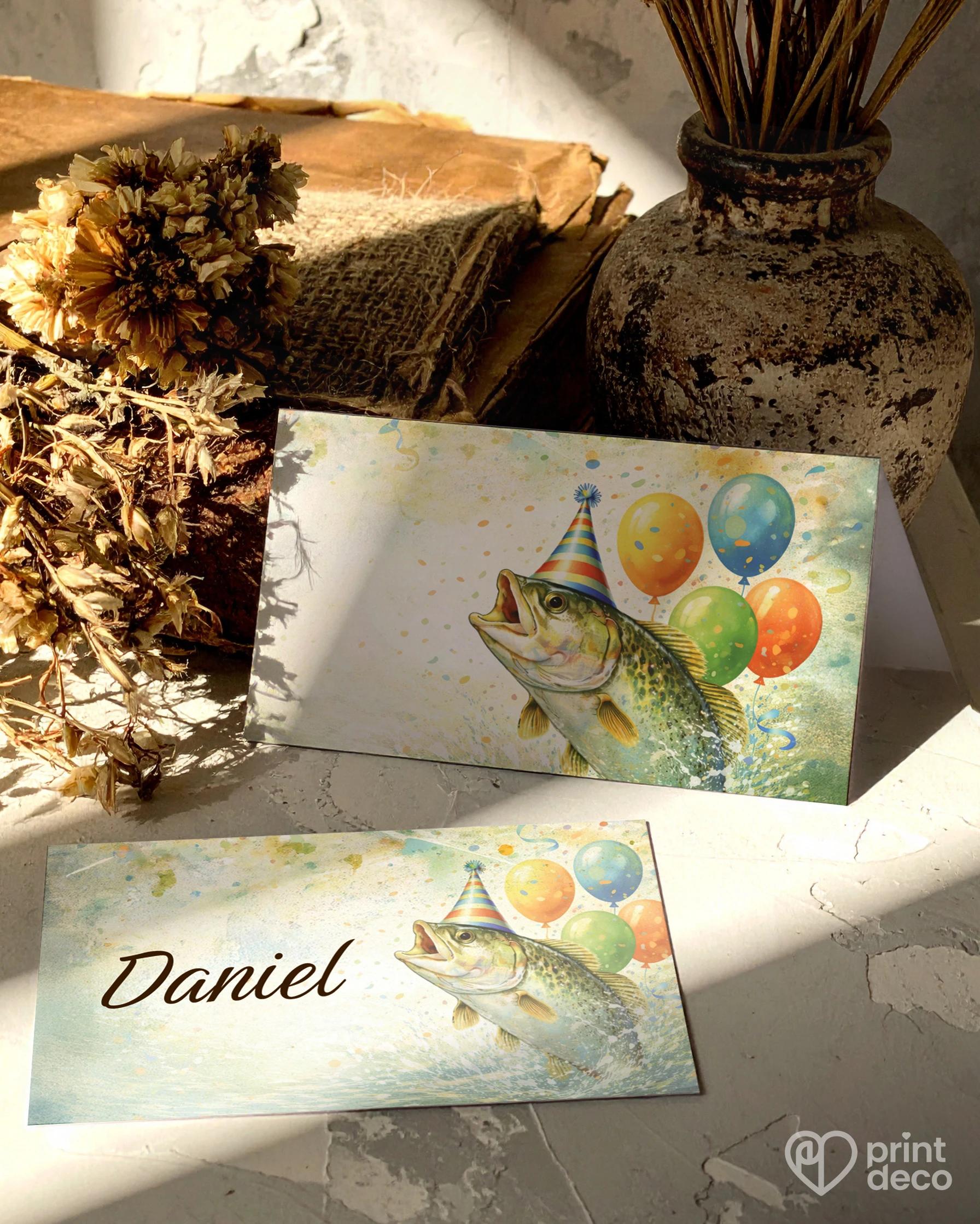 Menovky na oslavu Rybár 08 1/2