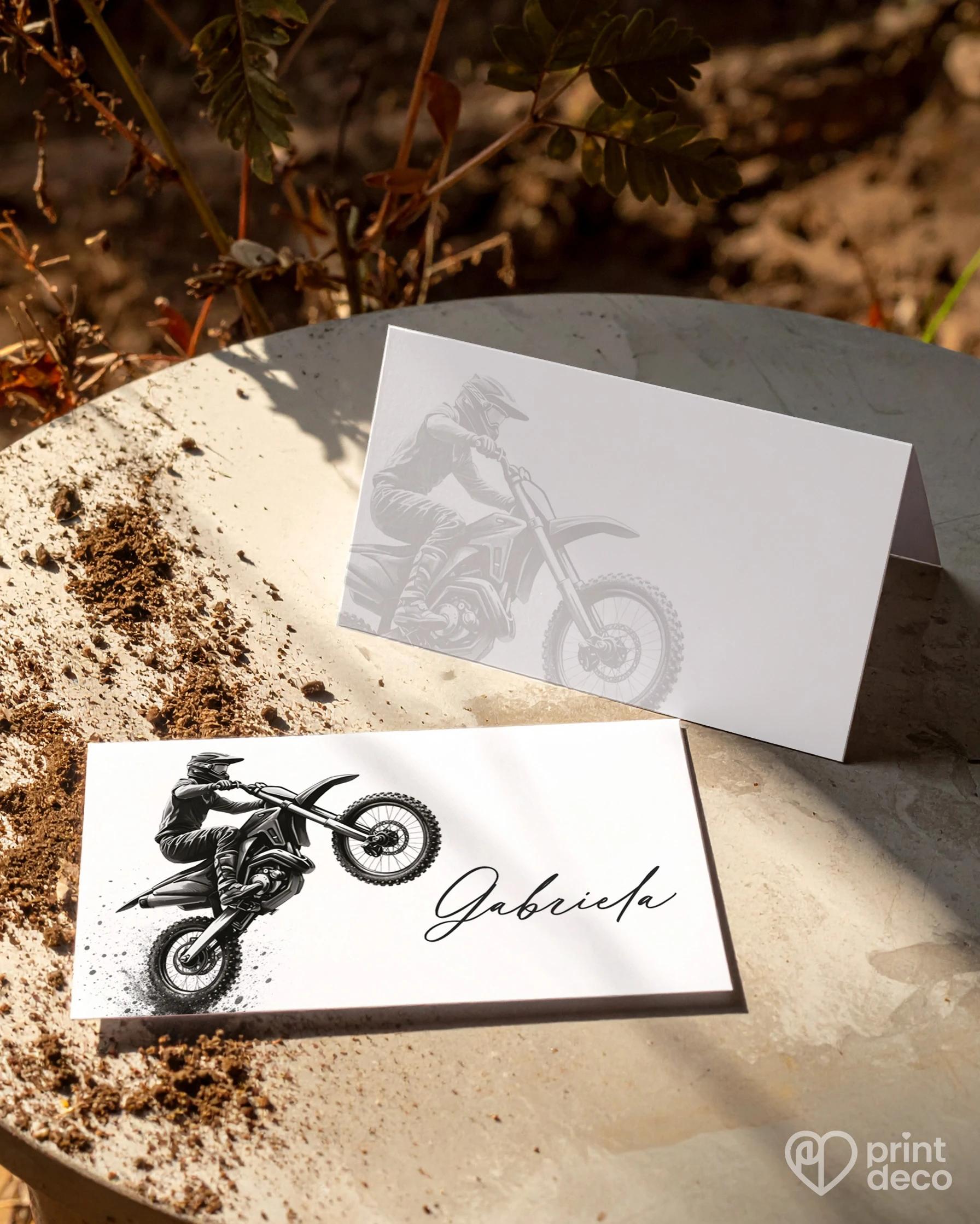 Menovky na oslavu pre motorkára 04 1/2