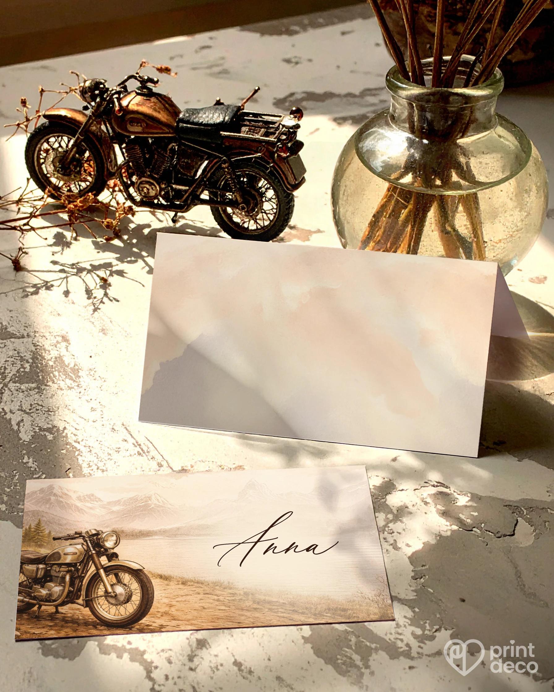 Menovky na oslavu pre motorkára 05 1/2