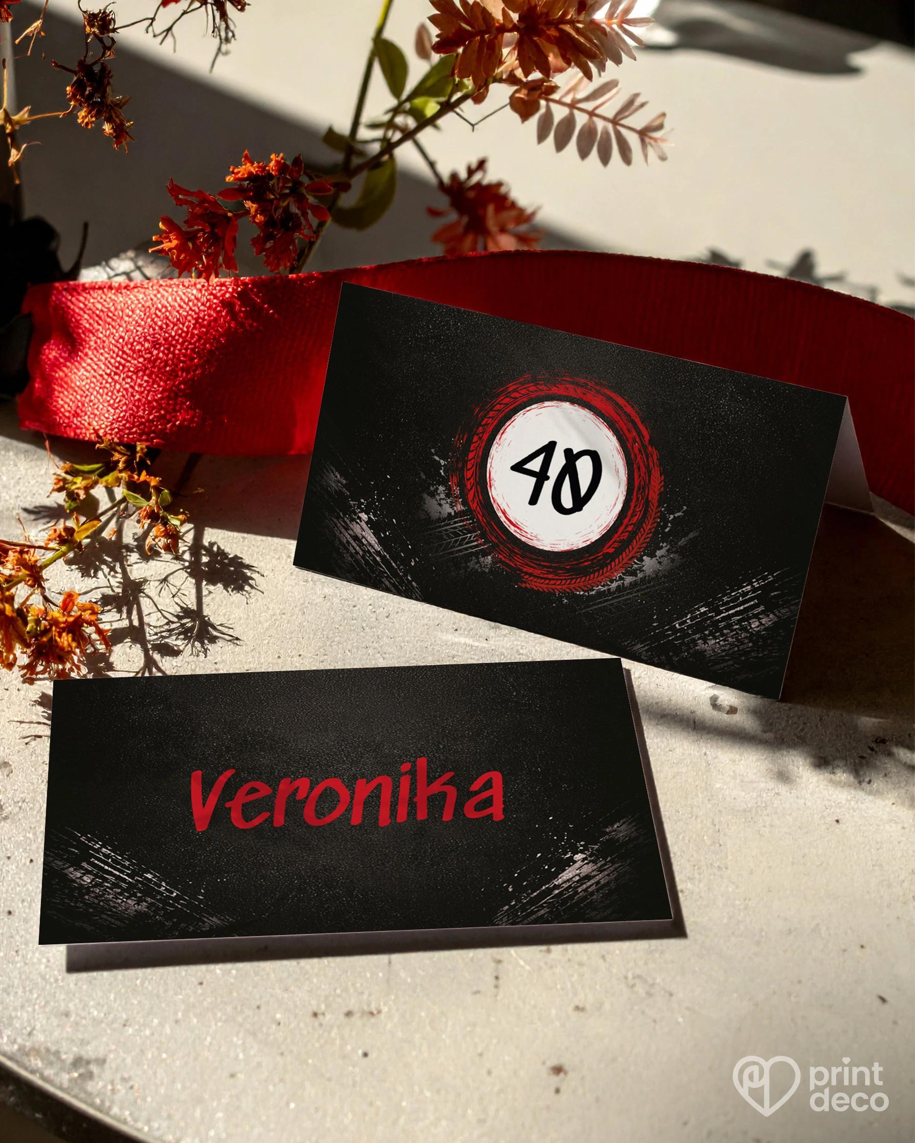 Menovky na oslavu pre motorkára 08 1/2