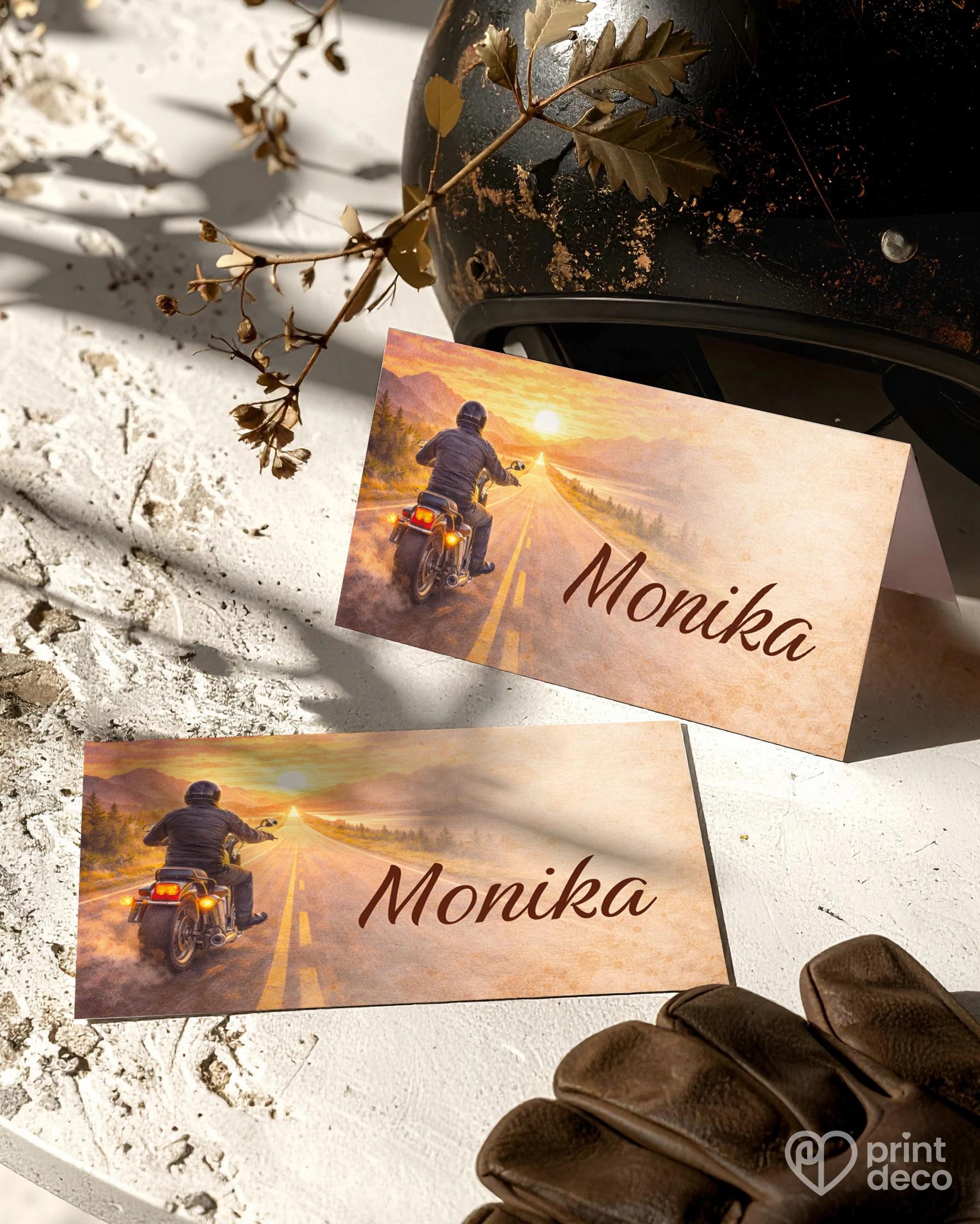 Menovky na oslavu pre motorkára 09