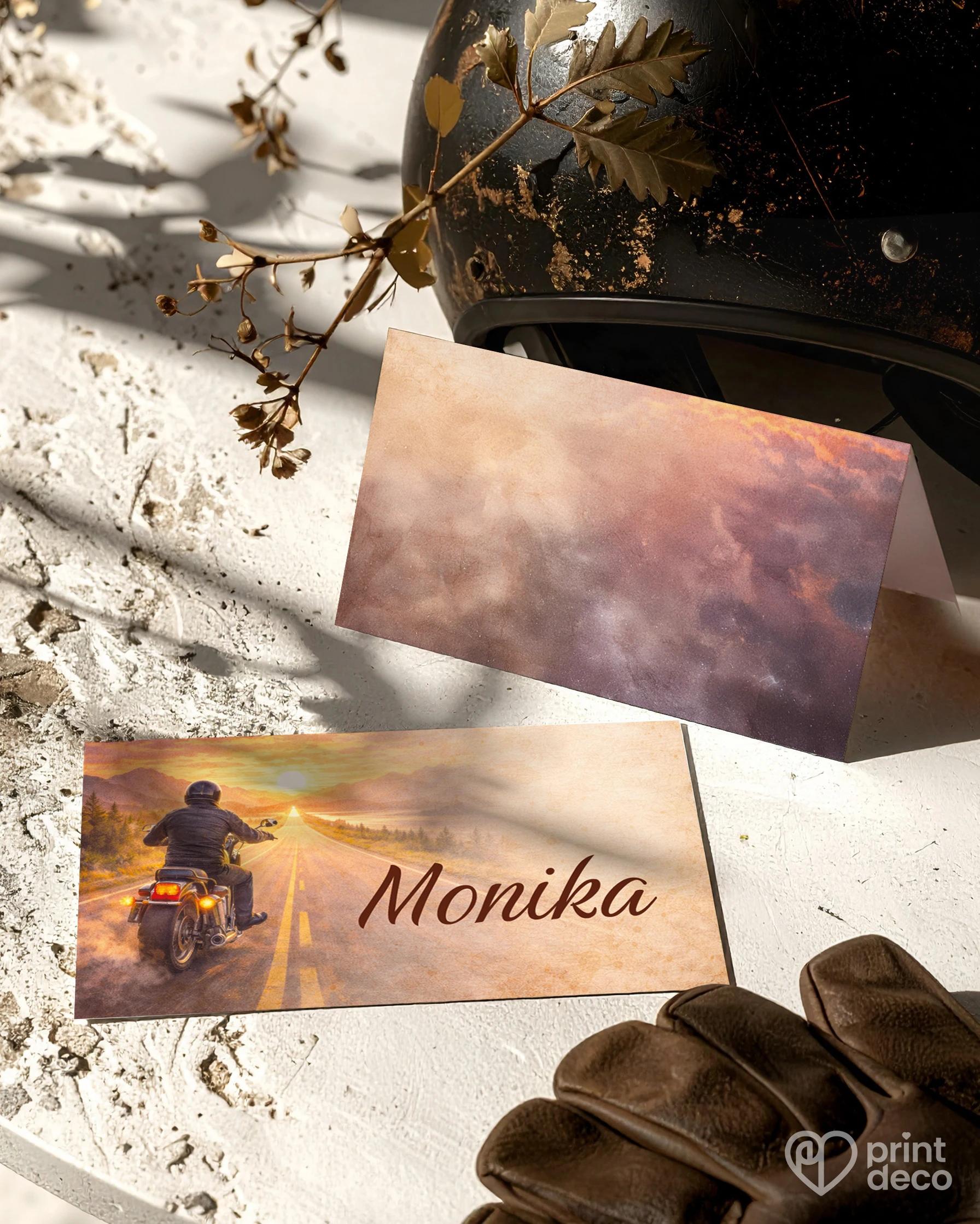 Menovky na oslavu pre motorkára 09 1/2