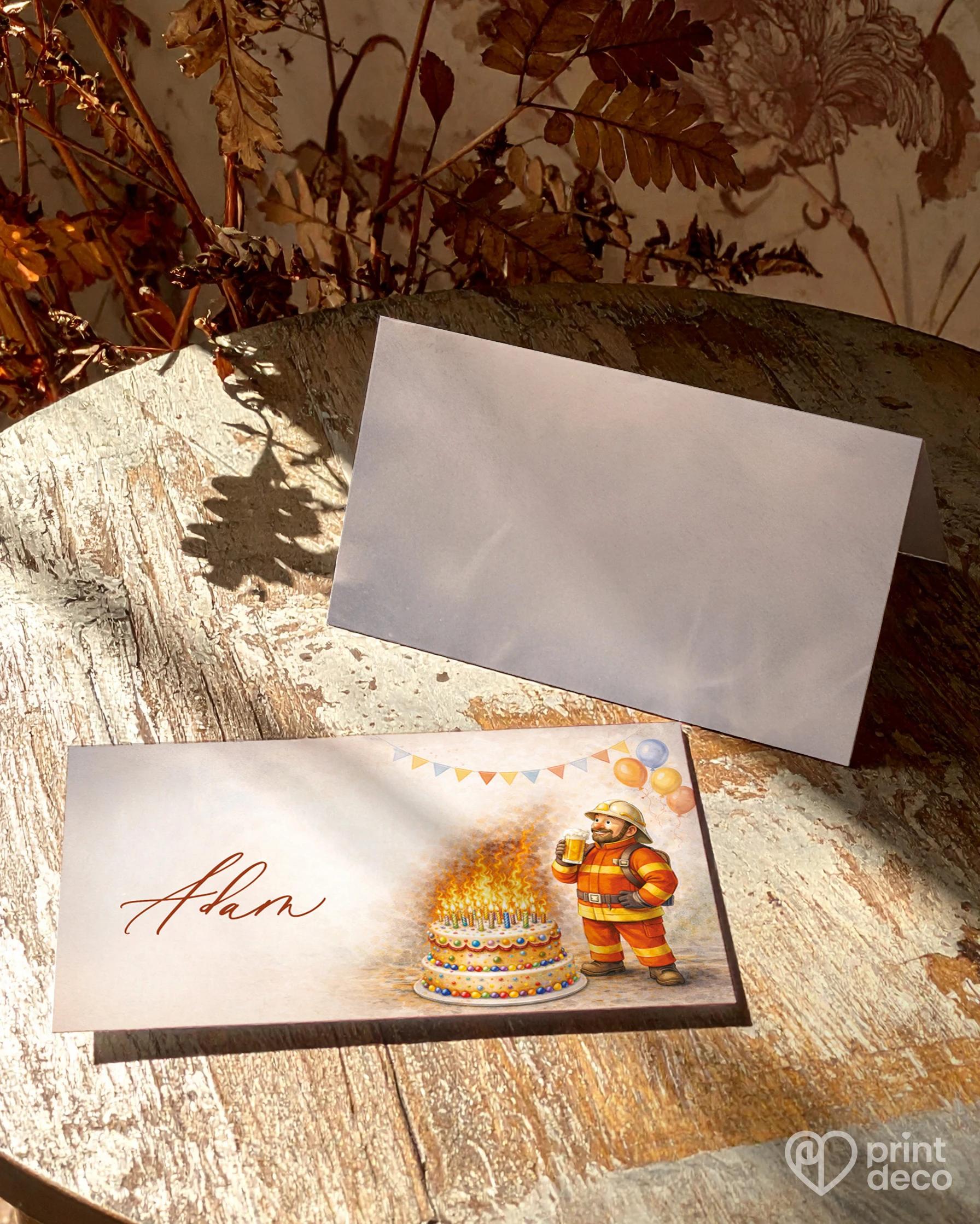 Menovky na oslavu pre hasiča 01 1/2