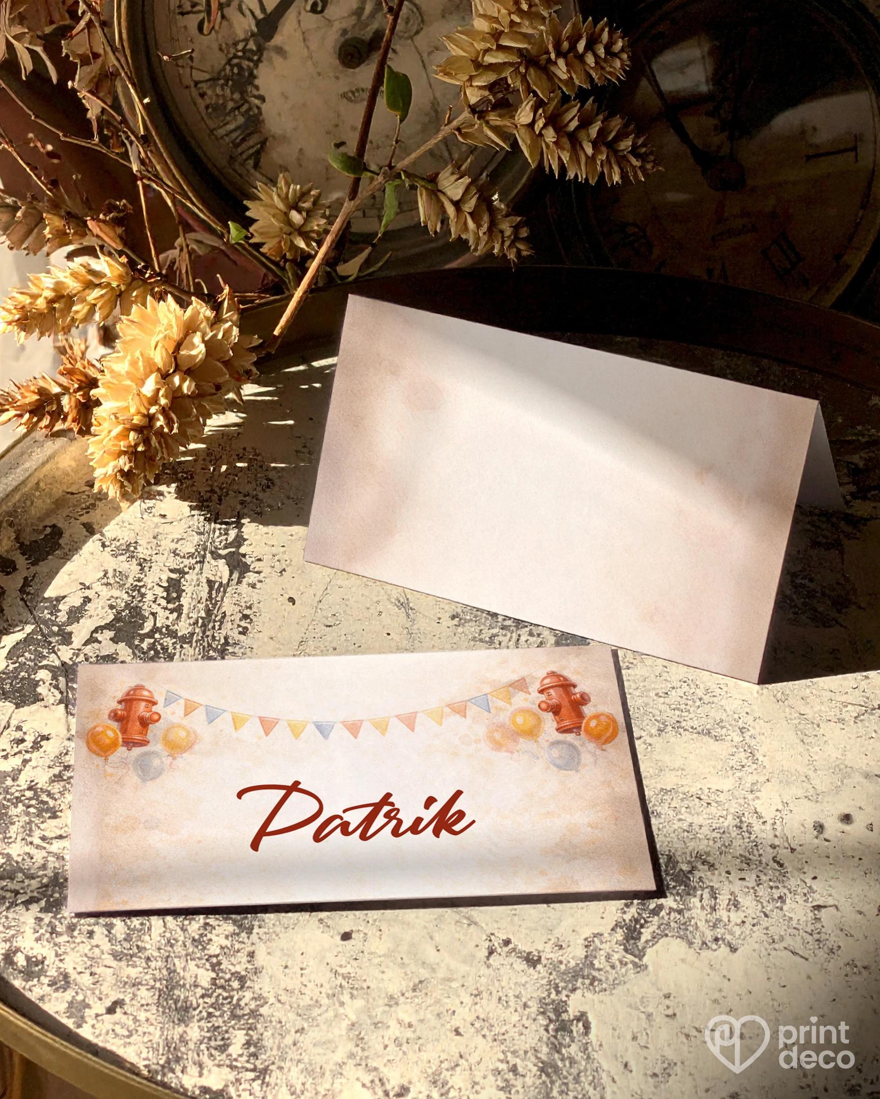 Menovky na oslavu pre hasiča 07 1/2