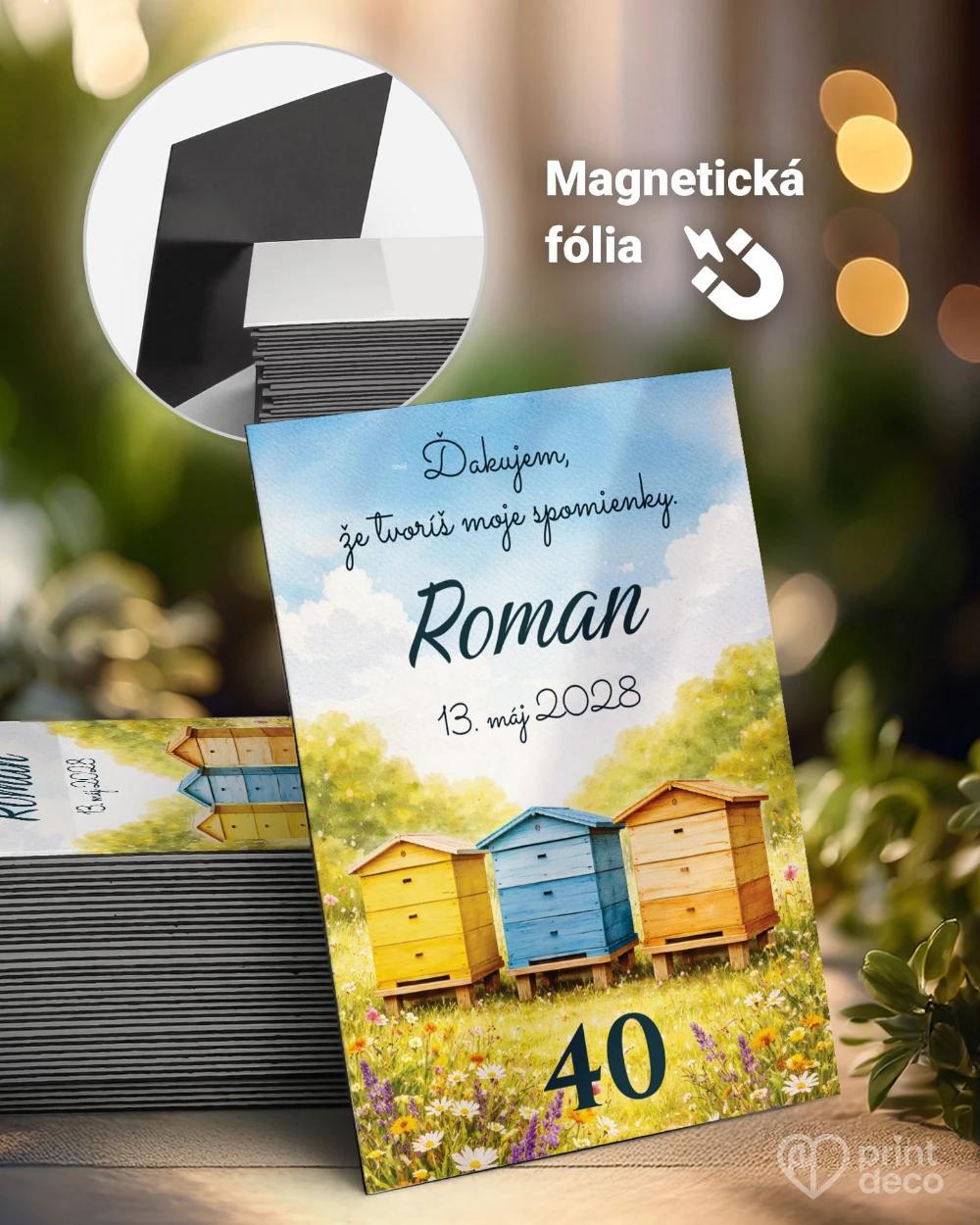 Pamätné magnetky z oslavy pre včelára 03 0/1