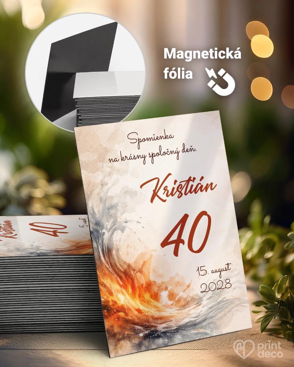 Pamätné magnetky z oslavy pre hasiča 06