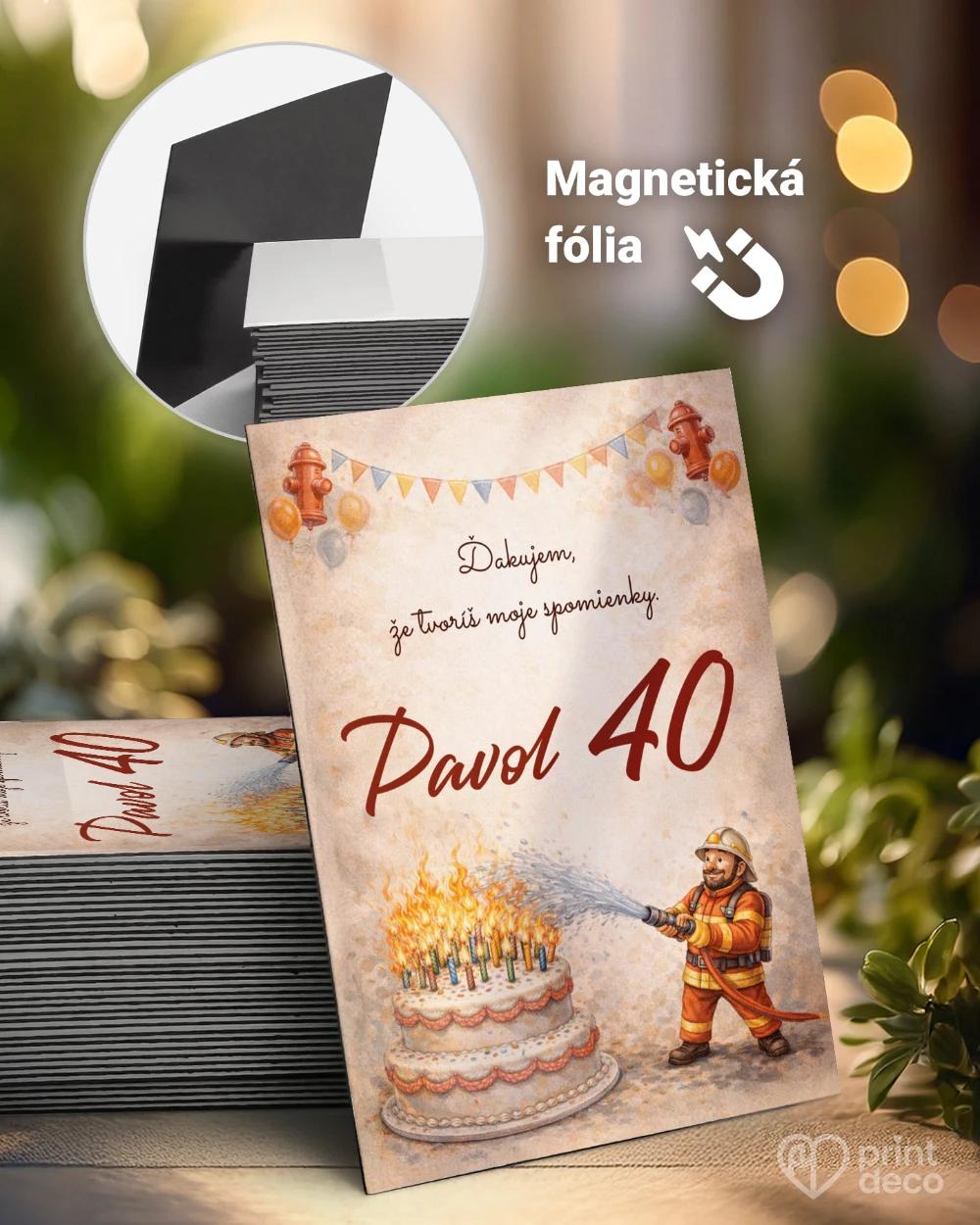 Pamätné magnetky z oslavy pre hasiča 07